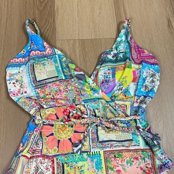 JOHNNY WAS FLEUR BRAIDED WRAP ONEPIECE SWIMSUIT XXL - Picture 7 of 16